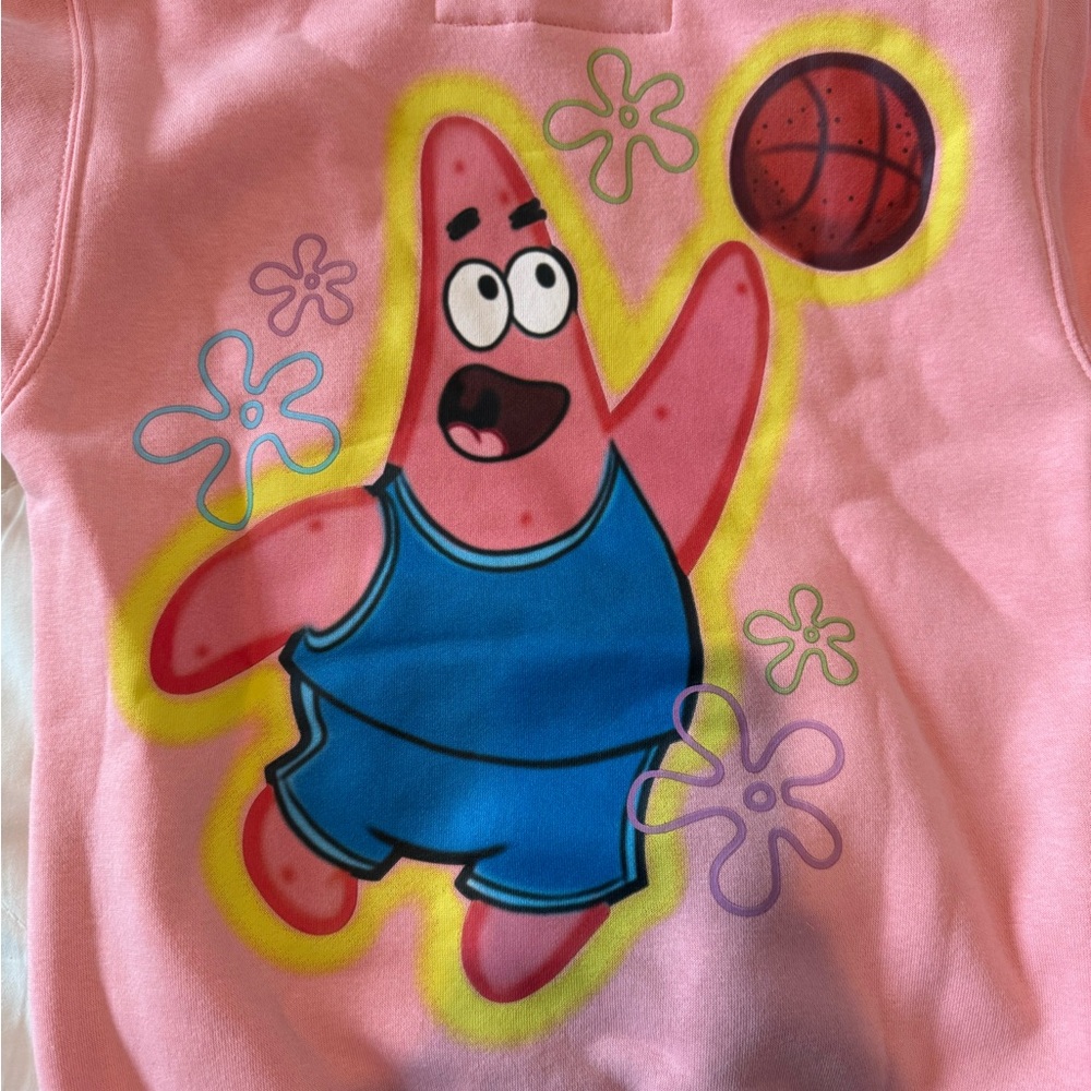 OvertimeSpongeBob Squarepants Pink Hoodie with Patrick Star